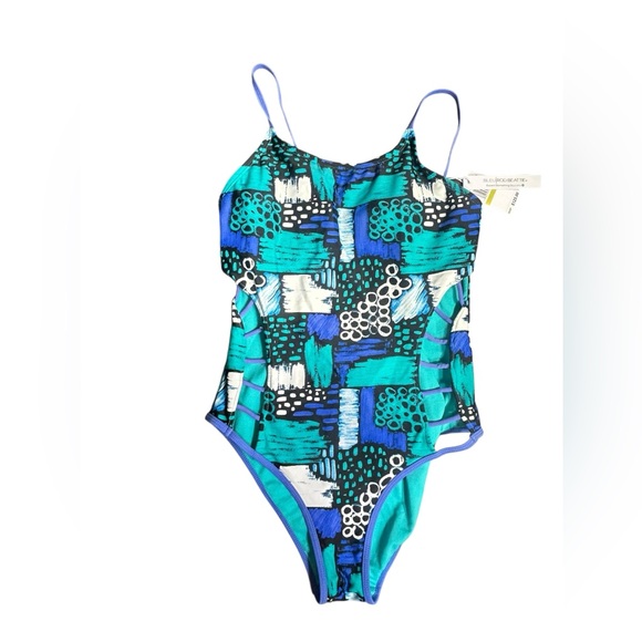 Bleu Rod Beattie Other - BLEU ROD BEATTIE plus size 14 geometric shape pattern one piece swimsuit NWT